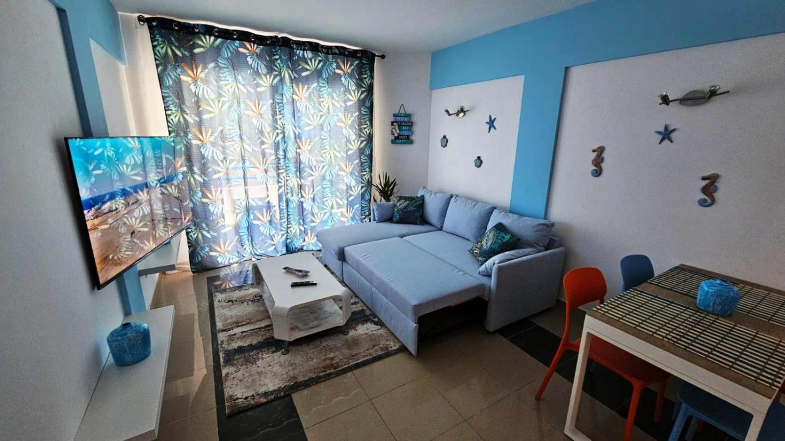 Blue Bay Paradise - Beach Front Apartment With Sea View Playa Paraiso  Buitenkant foto